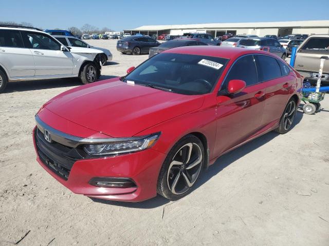 1HGCV1F38JA110314 - 2018 HONDA ACCORD SPORT RED photo 1