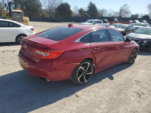 1HGCV1F38JA110314 - 2018 HONDA ACCORD SPORT RED photo 3