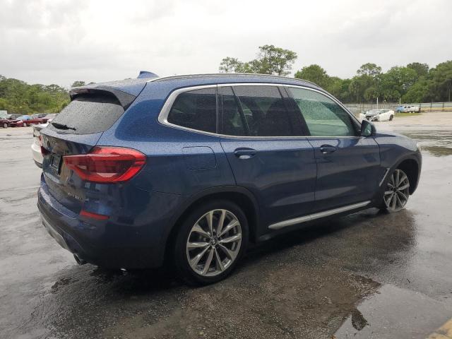 5UXTR9C59KLE15092 - 2019 BMW X3 XDRIVE30I BLUE photo 3