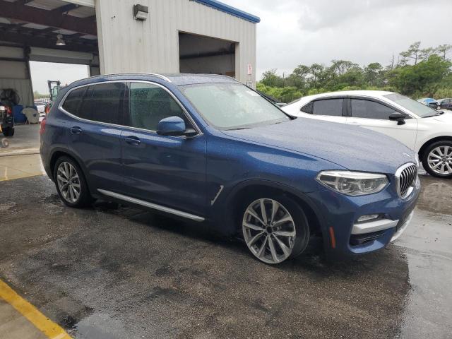 5UXTR9C59KLE15092 - 2019 BMW X3 XDRIVE30I BLUE photo 4