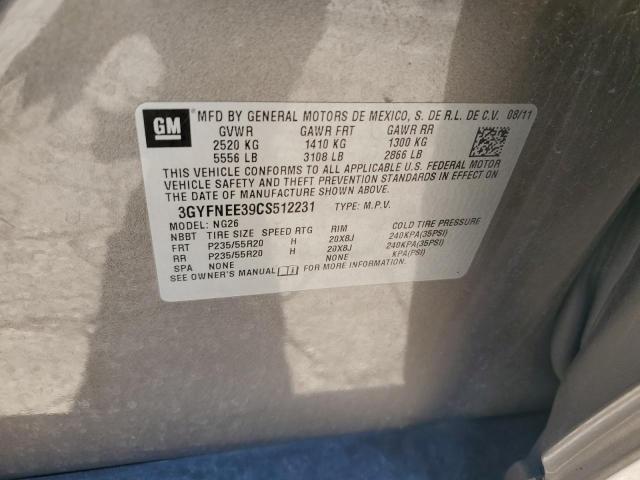 3GYFNEE39CS512231 - 2012 CADILLAC SRX PERFORMANCE COLLECTION 金色 照片 13