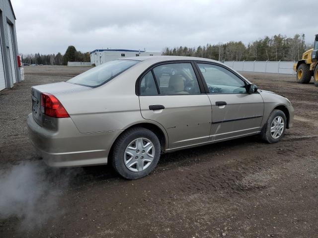 2HGES163X5H017609 - 2005 HONDA CIVIC DX VP ოქროსფერი ფოტო 3