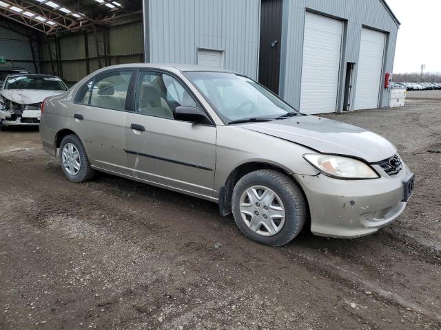 2HGES163X5H017609 - 2005 HONDA CIVIC DX VP ოქროსფერი ფოტო 4