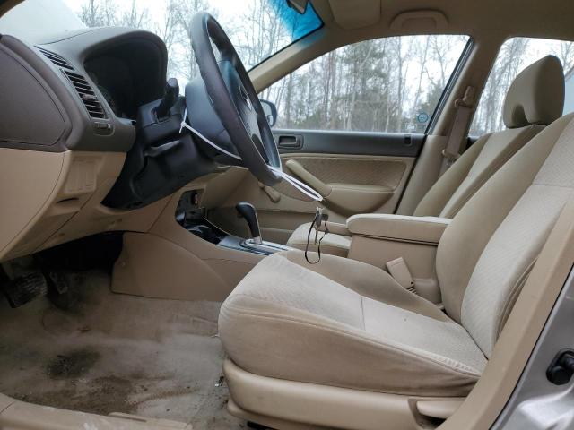 2HGES163X5H017609 - 2005 HONDA CIVIC DX VP ოქროსფერი ფოტო 7