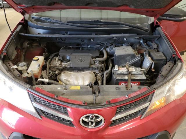 JTMDFREV3D5003346 - 2013 TOYOTA RAV4 LIMITED RED photo 12