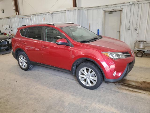 JTMDFREV3D5003346 - 2013 TOYOTA RAV4 LIMITED RED photo 4