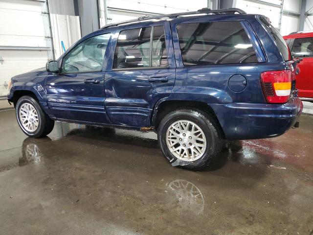 1J4GW58N24C435045 - 2004 JEEP GRAND CHER LIMITED BLUE photo 2