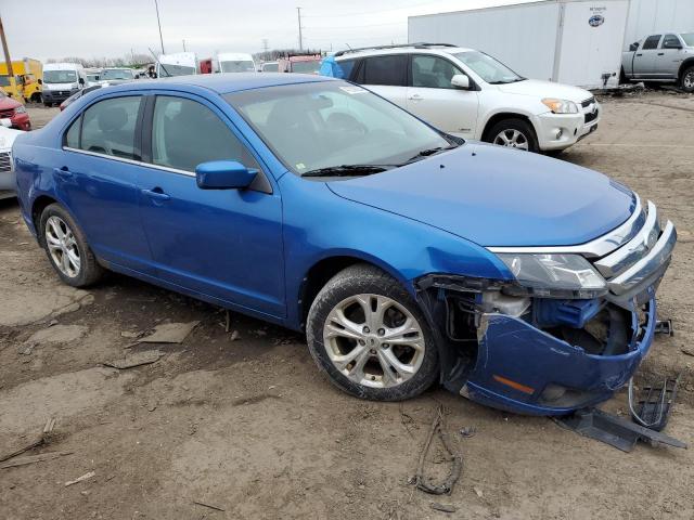 3FAHP0HA1CR115390 - 2012 FORD FUSION SE BLUE photo 4