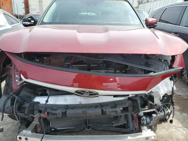 5TDGZRBH2NS208686 - 2022 TOYOTA HIGHLANDER XLE BURGUNDY photo 12
