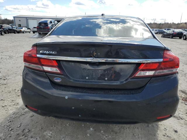 19XFB2F93DE069851 - 2013 HONDA CIVIC EXL შავი ფოტო 6