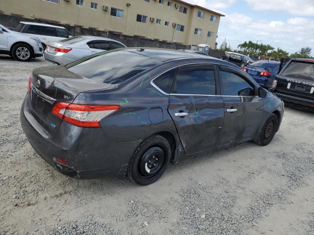 3N1AB7AP1EY279557 - 2014 NISSAN SENTRA S GRAY photo 3