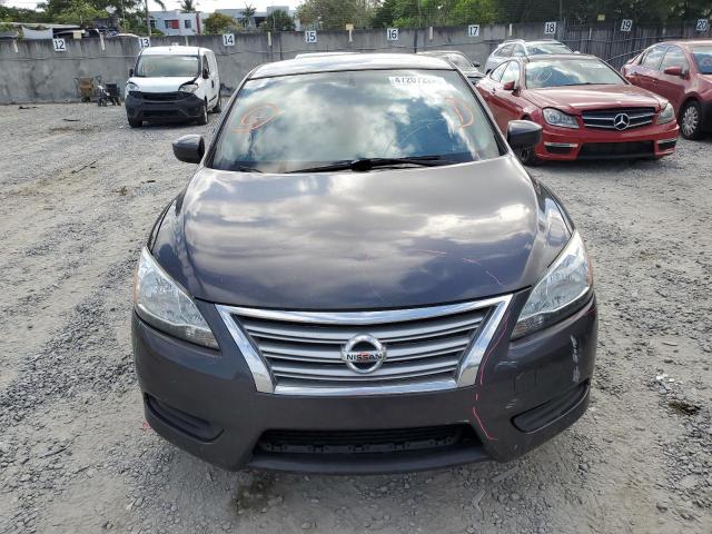 3N1AB7AP1EY279557 - 2014 NISSAN SENTRA S GRAY photo 5