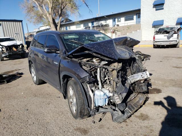 5TDDGRFH1HS026873 - 2017 TOYOTA HIGHLANDER HYBRID LIMITED CHARCOAL photo 4