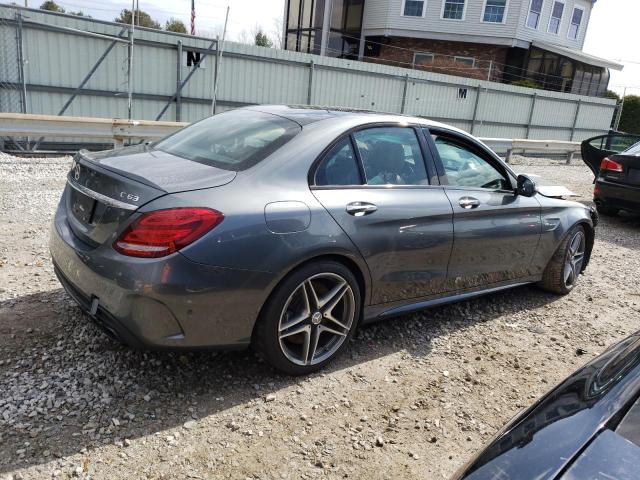 55SWF8GB7JU258516 - 2018 MERCEDES-BENZ C 63 AMG GRAY photo 3