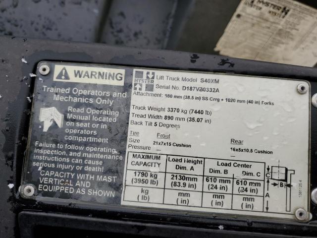 D187V30332A - 2003 HYST FORKLIFT ყვითელი ფოტო 10