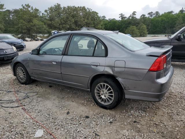 2HGES26745H572922 - 2005 HONDA CIVIC EX GRAY photo 2