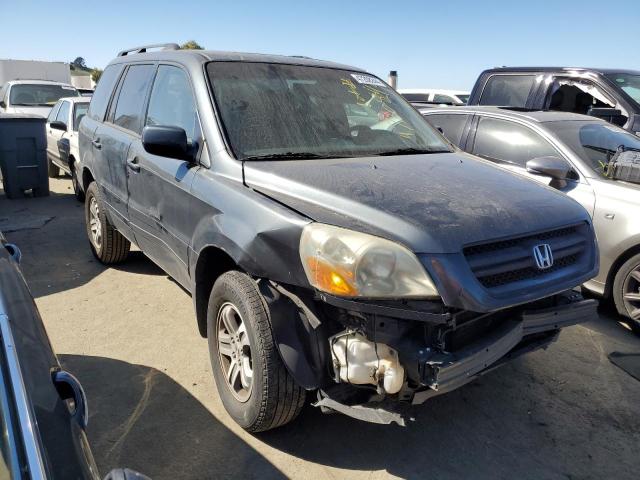 2HKYF18755H547946 - 2005 HONDA PILOT EXL GRAY photo 4