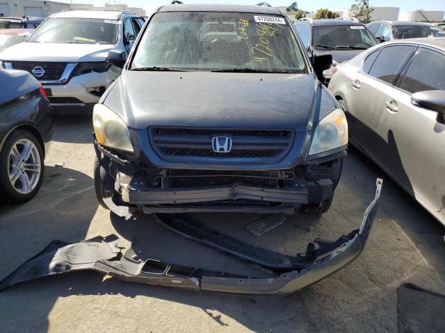 2HKYF18755H547946 - 2005 HONDA PILOT EXL GRAY photo 5