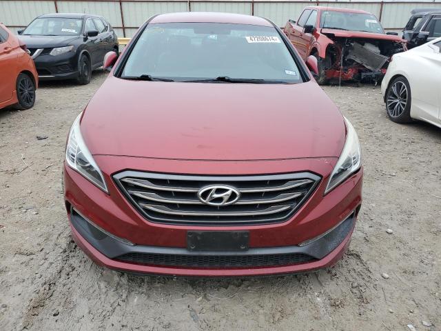 5NPE34AF5GH284763 - 2016 HYUNDAI SONATA SPORT MAROON photo 5