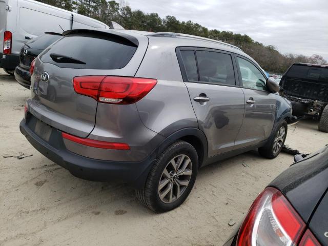 KNDPB3AC0E7575457 - 2014 KIA SPORTAGE BASE GRAY photo 3