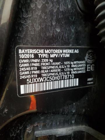 5UXXW3C50H0T78710 - 2017 BMW X4 XDRIVE28I CHARCOAL photo 13