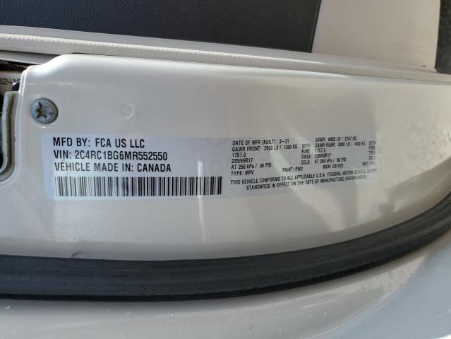 2C4RC1BG6MR552550 - 2021 CHRYSLER PACIFICA TOURING L CREAM photo 14