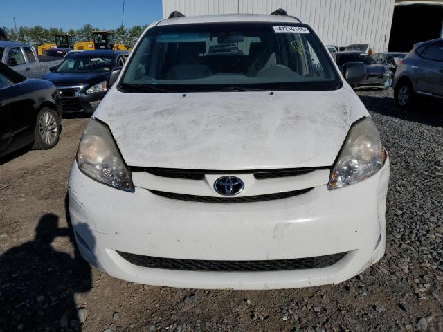 5TDZK23C78S156483 - 2008 TOYOTA SIENNA CE WHITE photo 5