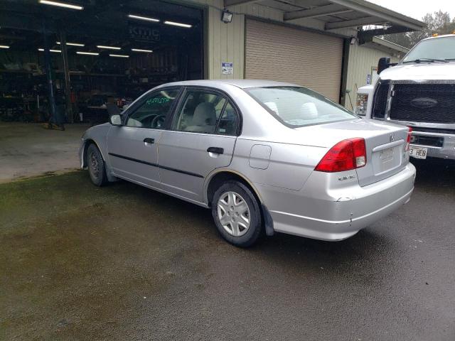 2HGES16325H601406 - 2005 HONDA CIVIC DX VP 银色 照片 2