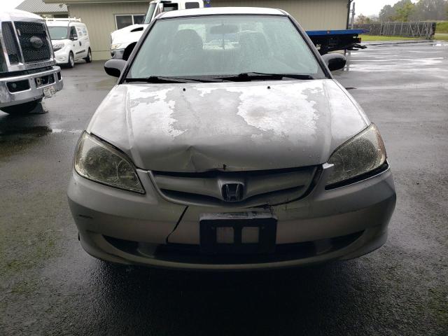 2HGES16325H601406 - 2005 HONDA CIVIC DX VP 银色 照片 5
