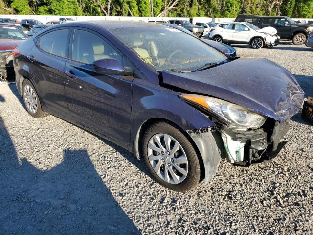 5NPDH4AE5DH197431 - 2013 HYUNDAI ELANTRA GLS BLUE photo 4