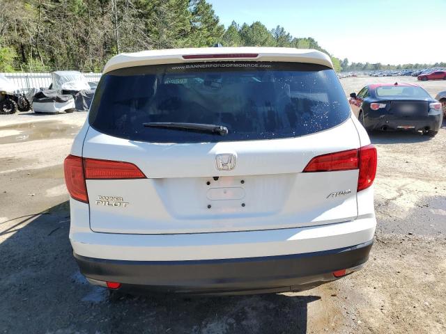 5FNYF6H55JB073002 - 2018 HONDA PILOT EXL WHITE photo 6