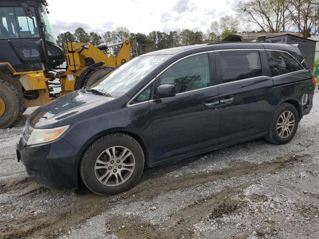 5FNRL5H40CB053628 - 2012 HONDA ODYSSEY EX BLACK photo 1