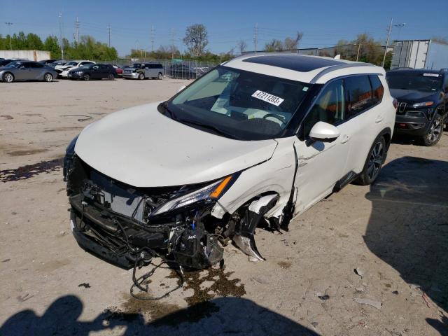 5N1BT3CA3NC700571 - 2022 NISSAN ROGUE SL WHITE photo 1