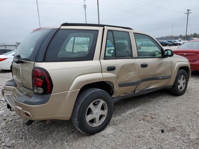 1GNDT13S942223280 - 2004 CHEVROLET TRAILBLAZE LS TAN photo 3