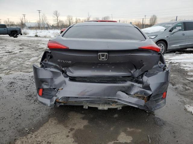 2HGFC2F60KH558603 - 2019 HONDA CIVIC LX GRAY photo 6