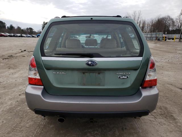JF1SG67608H730771 - 2008 SUBARU FORESTER 2.5X LL BEAN GREEN photo 6