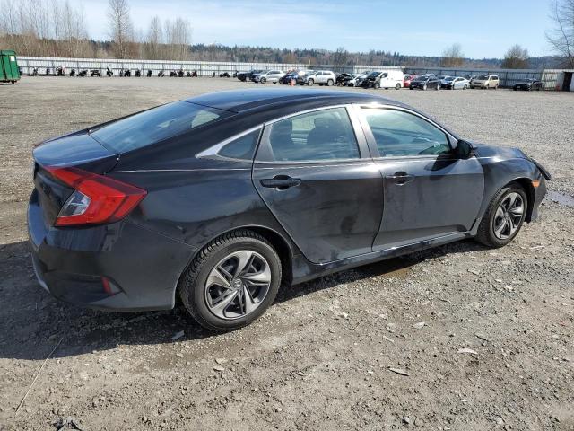 19XFC2F67KE214163 - 2019 HONDA CIVIC LX BLACK photo 3