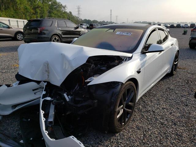 5YJSA1E52NF491552 - 2022 TESLA MODEL S Սպիտակ լուսանկար 1