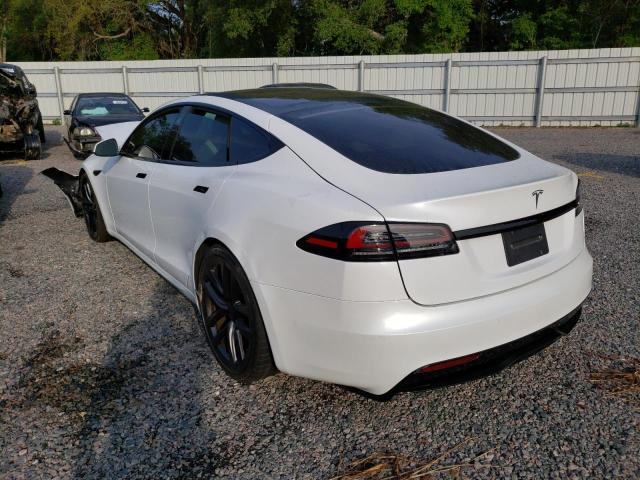 5YJSA1E52NF491552 - 2022 TESLA MODEL S Սպիտակ լուսանկար 2