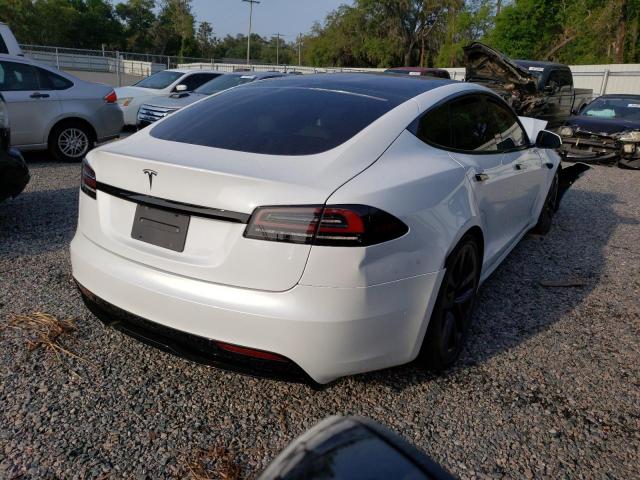 5YJSA1E52NF491552 - 2022 TESLA MODEL S Սպիտակ լուսանկար 3