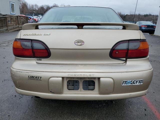 1G1NE52J816145255 - 2001 CHEVROLET MALIBU LS GOLD photo 6