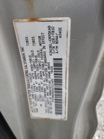 5TESM92N34Z321403 - 2004 TOYOTA TACOMA XTRACAB PRERUNNER თაფლისფერი ფოტო 12