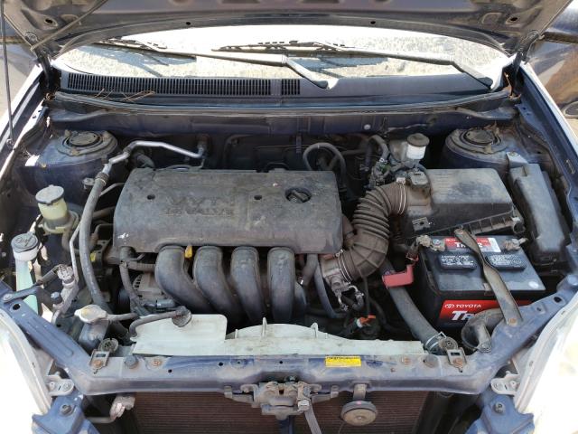 2T1KR32E25C426648 - 2005 TOYOTA COROLLA MA XR BLUE photo 7