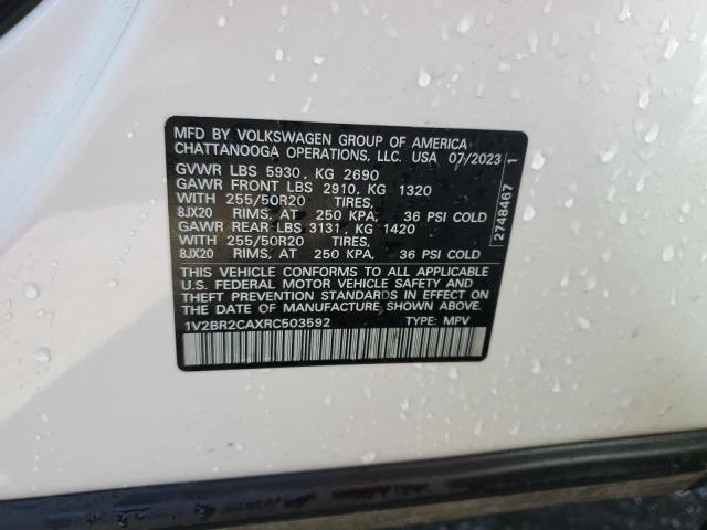1V2BR2CAXRC503592 - 2024 VOLKSWAGEN ATLAS SEL Ağ foto 13