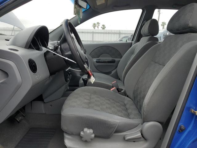KL1TD62665B461227 - 2005 CHEVROLET AVEO BASE BLUE photo 7