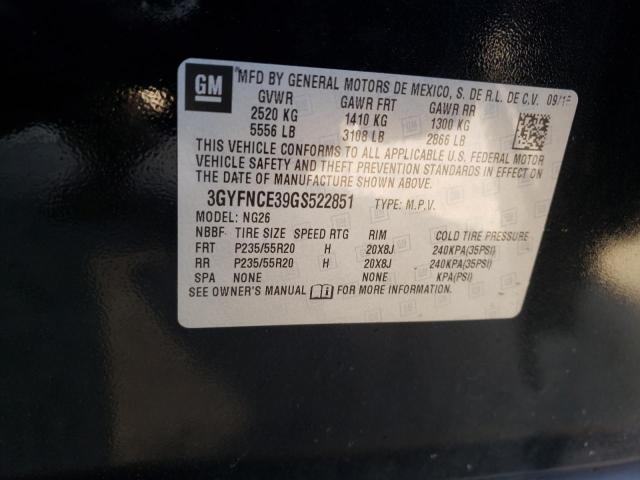 3GYFNCE39GS522851 - 2016 CADILLAC SRX PERFORMANCE COLLECTION Қара фото 13