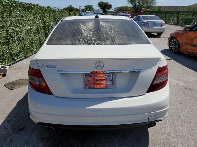 WDDGF56X59R069327 - 2009 MERCEDES-BENZ C 350 WHITE photo 6