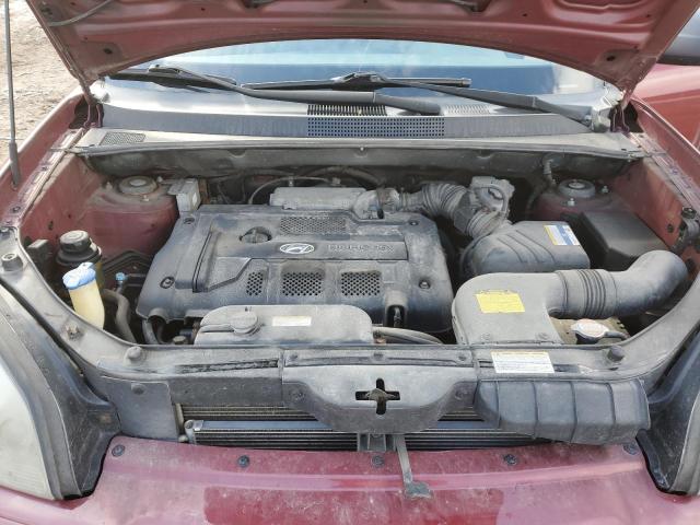 KM8JM12B27U625933 - 2007 HYUNDAI TUCSON GLS RED photo 12