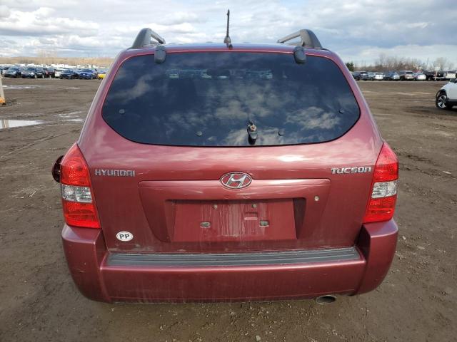 KM8JM12B27U625933 - 2007 HYUNDAI TUCSON GLS RED photo 6