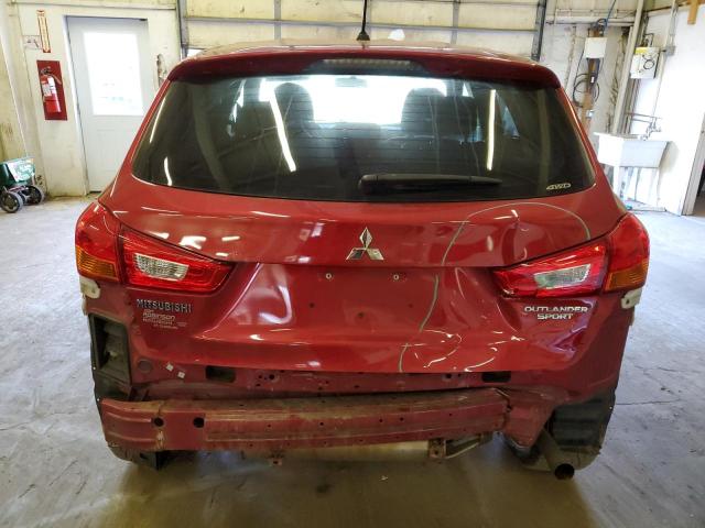 4A4AR3AU1FE025071 - 2015 MITSUBISHI OUTLANDER ES RED photo 6